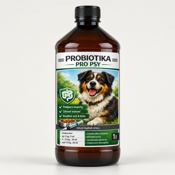 Tekutá probiotika pro psy ProBioLife 1 l pro podporu trávení a střevní mikroflóry